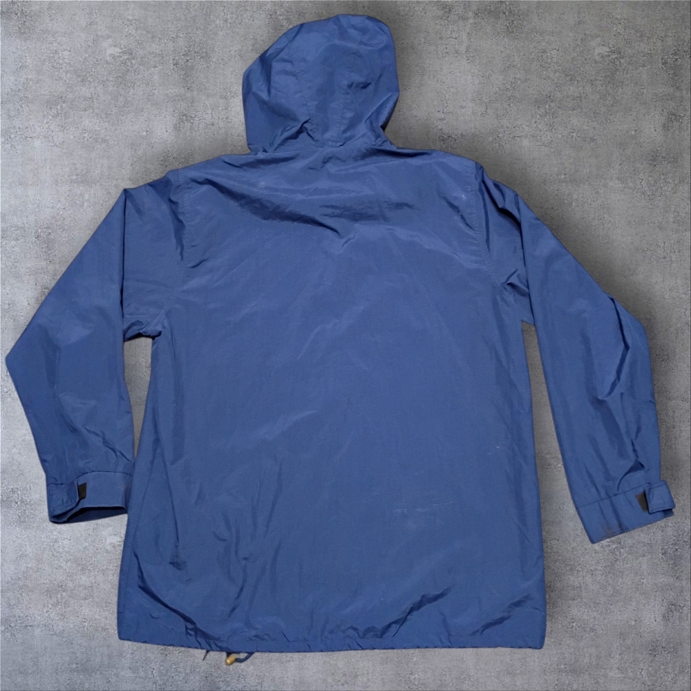 Vintage BellSouth Hartwell ViaSport Men's L Navy Windbreaker Hooded - Picture 3 of 7